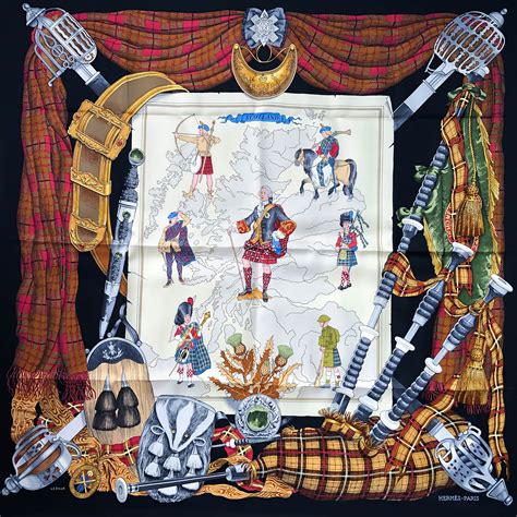 hermes tartan scarf